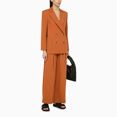 Harris Wharf London Women Oversized D.b. Blazer With S.p. Rayon In Orange