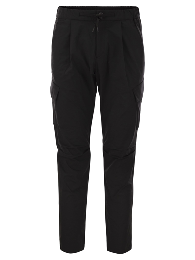 Shop Herno Laminar Trousers In Dive Nylon