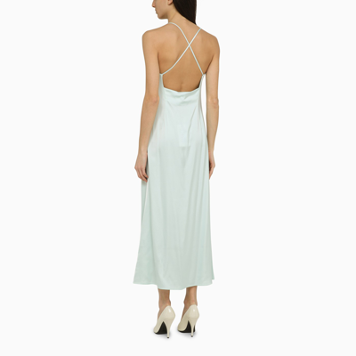 Ivy & Oak Ivy Oak Noel Light Aqua Satin Dress