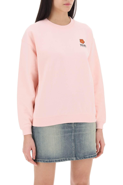 Shop Kenzo Crew Neck Sweatshirt With Embroidery