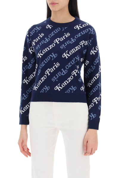 Shop Kenzo Sweater With Logo Pattern