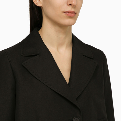 Shop Marni Black Cotton Short Flared Jacket