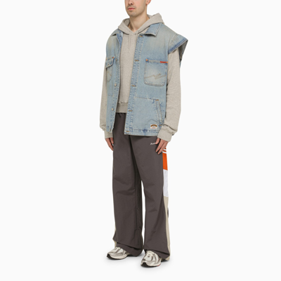 Martine Rose Men's Multi-pocket Denim Waistcoat