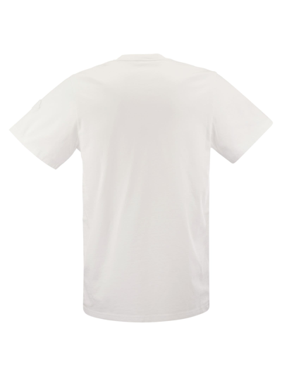 Shop Moncler T Shirt With Running Logo
