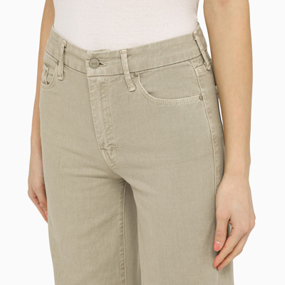 Shop Mother Denim Jeans The Roller Fray Agate Grey