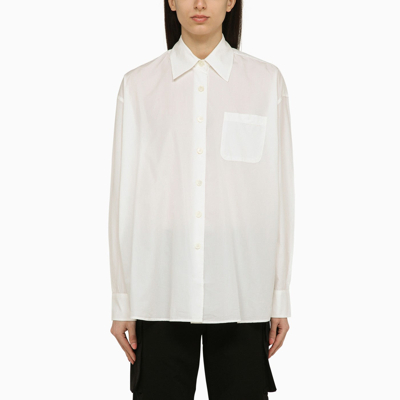 Shop Our Legacy Classic White Cotton Blend Shirt