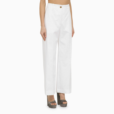 Shop Patou White Structured Trousers
