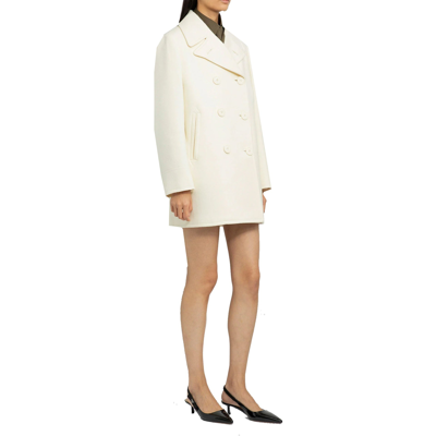 Prada Double-breasted Wool Coat Women
