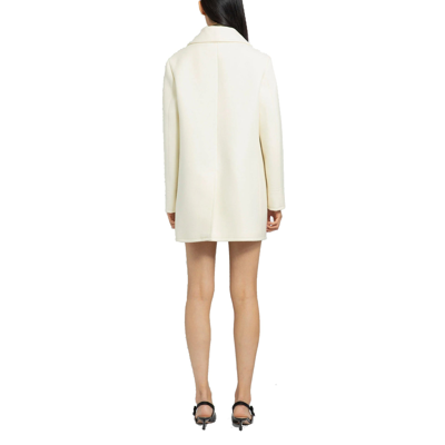 Shop Prada Double Breasted Wool Coat