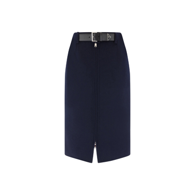 Shop Prada Wool Skirt