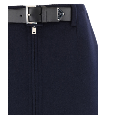 Shop Prada Wool Skirt