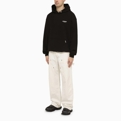 Shop Represent Cream Cotton Trousers