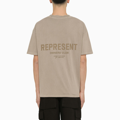 Shop Represent Owners Club Crewneck Greige T Shirt