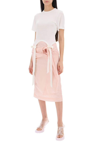 Shop Simone Rocha Easy T Shirt With Bow Tails