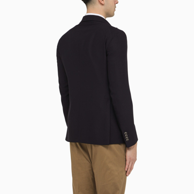 Shop Tagliatore Single Breasted Blue Wool Jacket