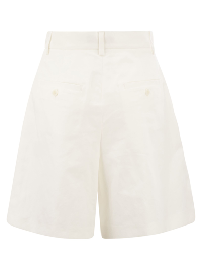 Weekend Max Mara "ecuba Bermuda In Linen And Cotton