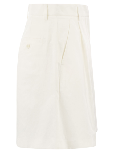 Weekend Max Mara "ecuba Bermuda In Linen And Cotton
