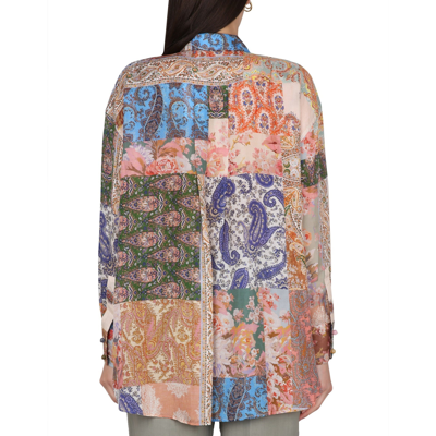 Shop Zimmermann Devi Oversize Silk Shirt
