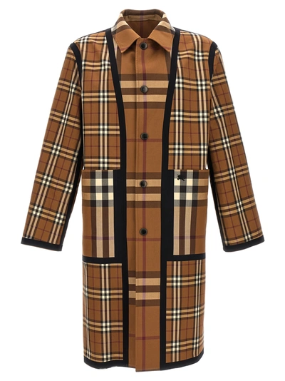 Shop Burberry Abbeystead Coats, Trench Coats Brown