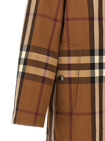 Shop Burberry Abbeystead Coats, Trench Coats Brown