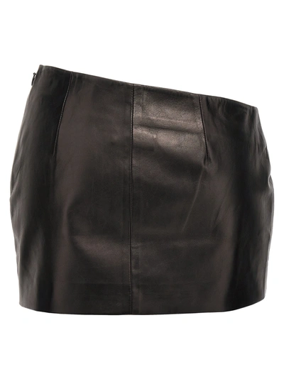 Shop Monot Asymmetrical Skirt Skirts Black