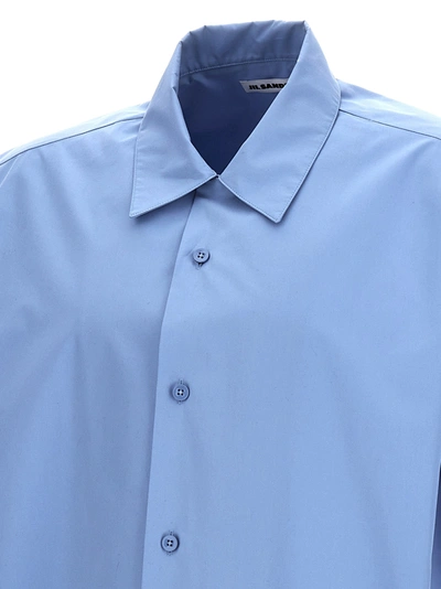 Shop Jil Sander Bowling Shirt Shirt, Blouse Light Blue