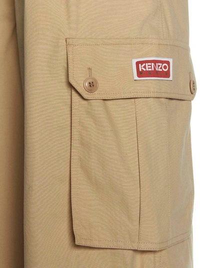 Shop Kenzo Brace Cargo Pants