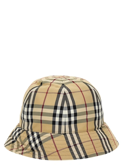 Shop Burberry Check Bucket Hat Hats Beige
