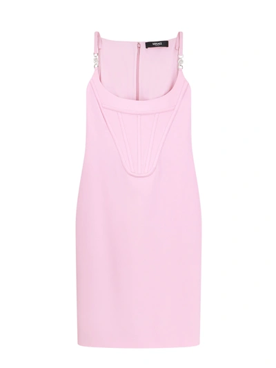 Shop Versace Midi Dress With Corset