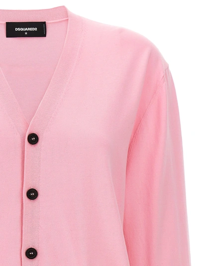 Shop Dsquared2 Knit Cardigan Sweater, Cardigans Pink