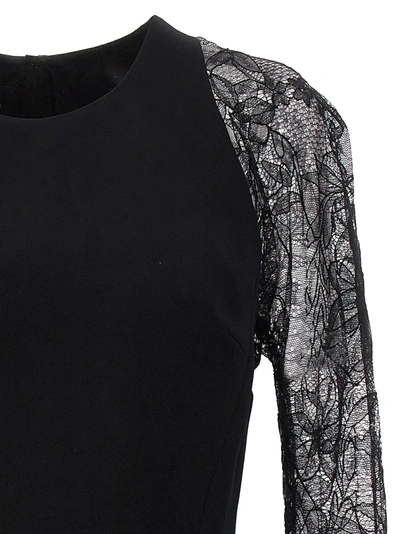 Shop Giambattista Valli Lace Insert Dress Dresses Black