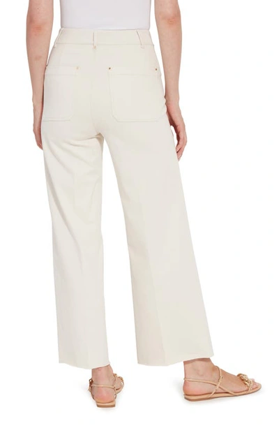 Lyssé Erin Wide Leg Denim (28" Inseam) In Oat