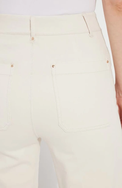 Lyssé Erin Wide Leg Denim (28" Inseam) In Oat