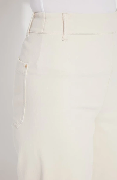 Lyssé Erin Wide Leg Denim (28" Inseam) In Oat