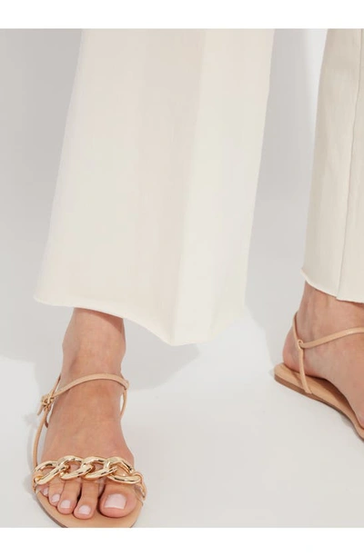 Lyssé Erin Wide Leg Denim (28" Inseam) In Oat