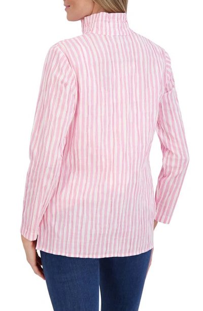 Shop Foxcroft Carolina Frill Collar Shirt In Softshell Pink