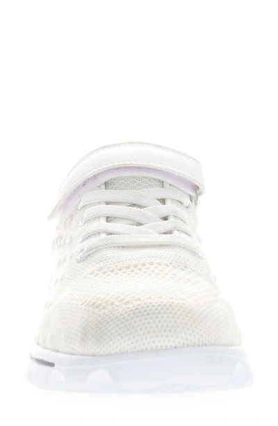 Shop Propét Travelactiv Axial Fx Sneaker In White/ Navy