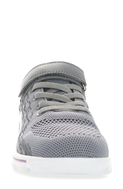 Shop Propét Travelactiv Axial Fx Sneaker In Grey/ Purple