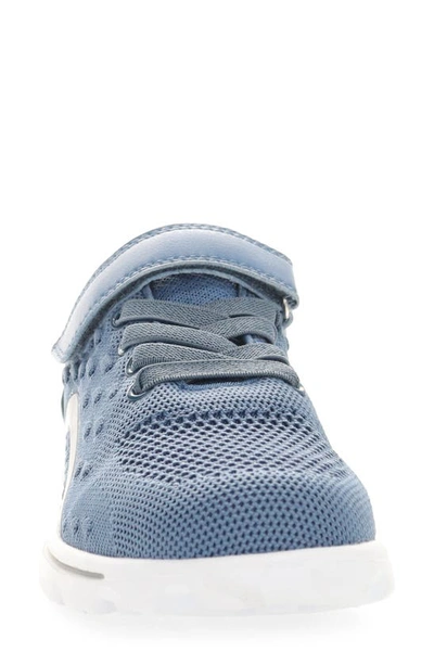 Shop Propét Travelactiv Axial Fx Sneaker In Denim/ Grey