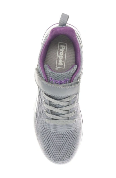 Shop Propét Travelactiv Axial Fx Sneaker In Grey/ Purple