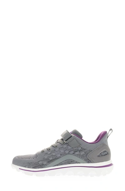 Shop Propét Travelactiv Axial Fx Sneaker In Grey/ Purple