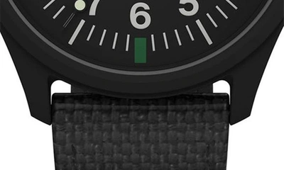 Shop Timex Expedition North® Traprock Recycled Textile Strap Watch, 43mm In Black