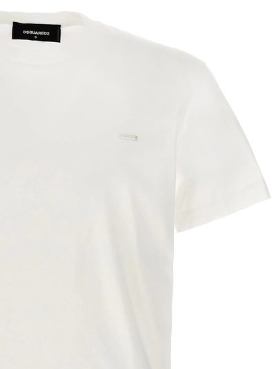 Shop Dsquared2 Logo Plaque T-shirt White