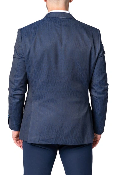 Maceoo Descartes Huli Blue Sport Coat In Blue