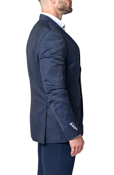 Maceoo Descartes Huli Blue Sport Coat In Blue