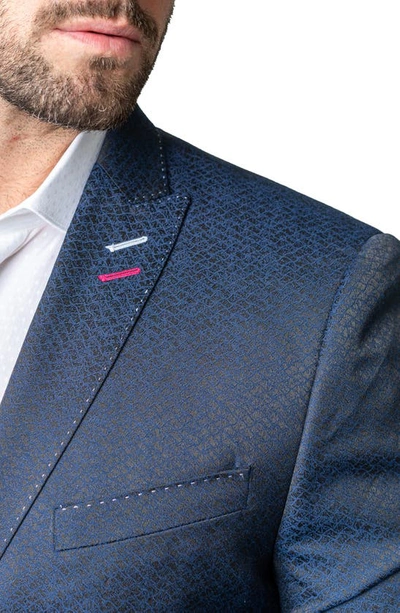Maceoo Descartes Huli Blue Sport Coat In Blue