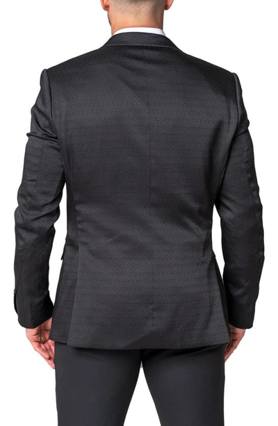 Maceoo Descartes Still Black Sport Coat In Black
