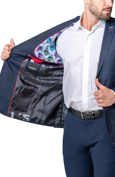 Maceoo Descartes Huli Blue Sport Coat In Blue