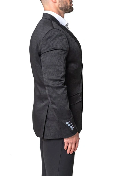 Maceoo Descartes Still Black Sport Coat In Black