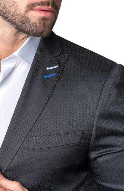 Maceoo Descartes Still Black Sport Coat In Black
